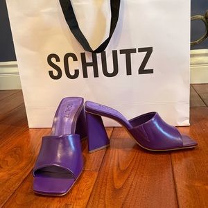 Schutz Purple Heels